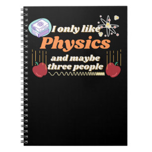 Cuaderno Solo me gusta la física, y tal vez tres personas