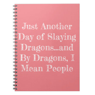Cuaderno Sólo otro día de dragones...bloc de notas