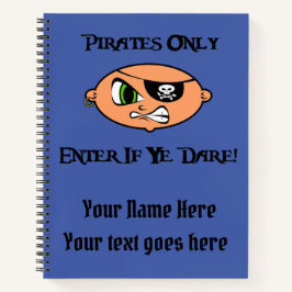 Cuaderno Sólo Piratas - Introduzca Si Se Atreve! - Personal