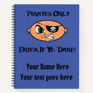 Cuaderno Sólo Piratas - Introduzca Si Se Atreve! - Personal