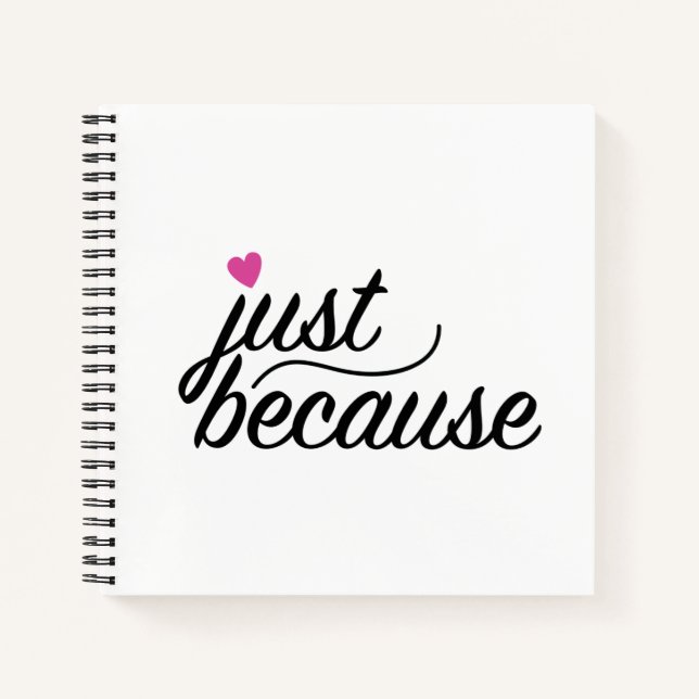 Cuaderno Sólo porque (Anverso)