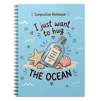 Cuaderno Sólo Quiero Abarcar Mensaje del Océano en una Bote