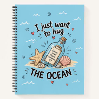 Cuaderno Sólo Quiero Abrazar el Océano – Espiral de Océano