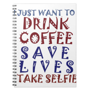 Cuaderno Solo quiero tomar café Salva vidas