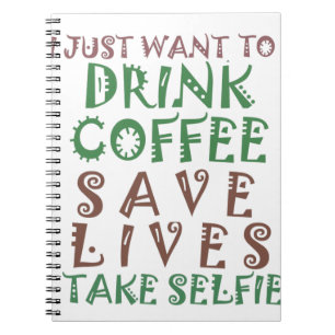 Cuaderno Solo quiero tomar café Salva vidas y toma el sol