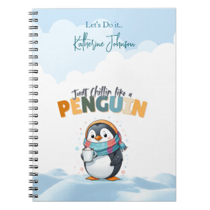 Cuaderno Sólo Relajándose Como un Pingüino, Pingüino de Dib