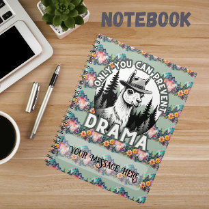 Cuaderno Sólo Se Puede Evitar El Bosque Dramático Lama
