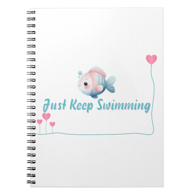 Cuaderno Sólo Sigue Nadando Axolotal (Frente)