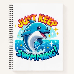 Cuaderno Solo Sigue Nadando Delfín