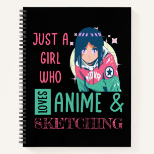 Cuaderno Sólo un chica al que le encanta el anime y el boc