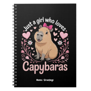 Cuaderno Solo un Chica que ama a Capybaras un regalo gracio