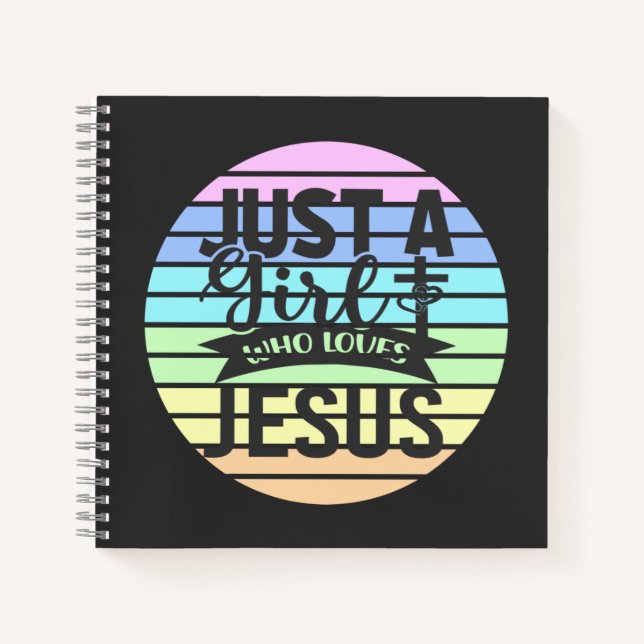 Cuaderno Sólo un Chica que ama a Jesús (Anverso)