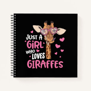 Cuaderno Sólo un Chica que ama a las jirafas