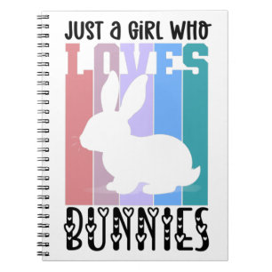 Cuaderno Solo un Chica que ama a los Bunnies Easter Bunny C