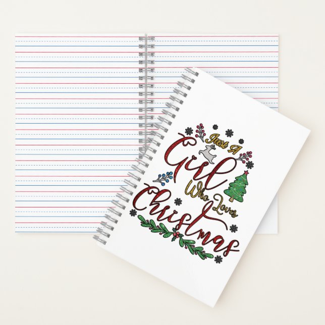 Cuaderno Sólo un Chica que ama a los Navidades (Interior)