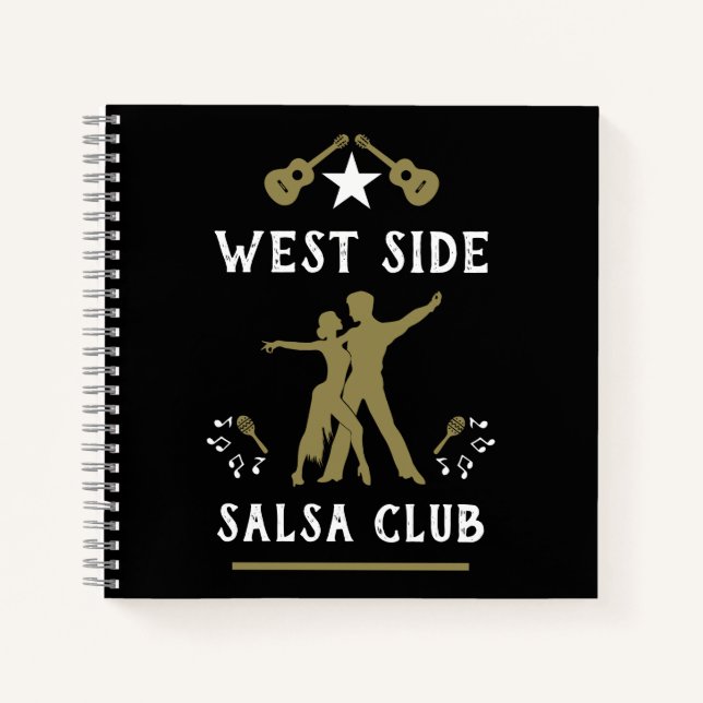Cuaderno Sólo un Chica que ama el baile Salsa (Anverso)