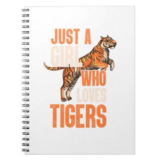 Cuaderno Sólo Un Chica Que Ama El Safari De Tigres. Perfect