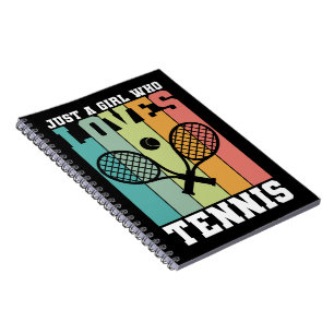 Cuaderno Solo un chica que ama el tenis Regalos de tenist