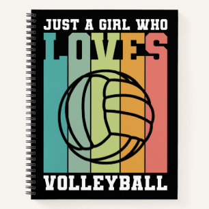 Cuaderno Solo un chica que ama el voleibol