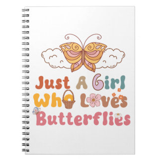 Cuaderno Solo un Chica que ama las mariposas