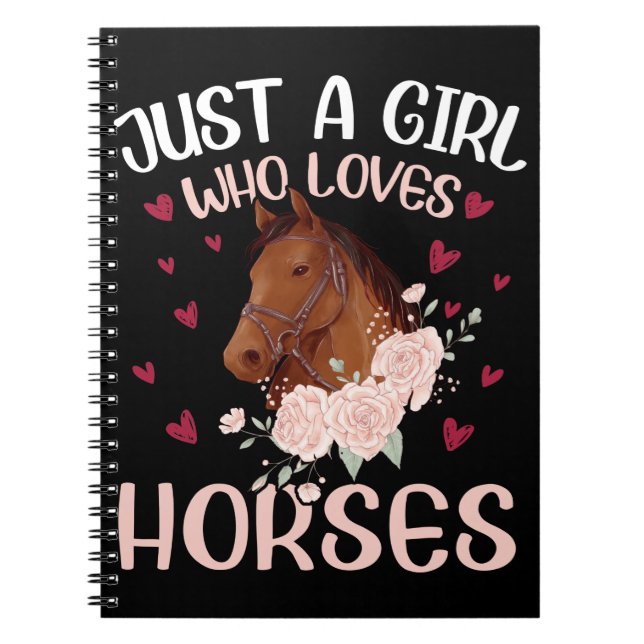 Cuaderno Sólo un Chica que ama los caballos (Frente)