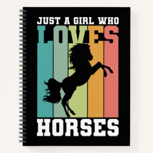Cuaderno Sólo un chica que ama los caballos Chica de caba