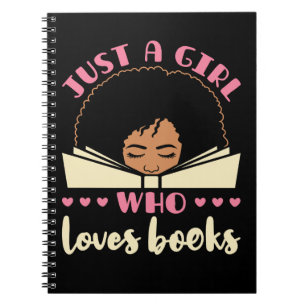 Cuaderno Solo un Chica que ama los libros africanos-america