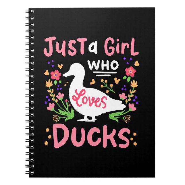 Cuaderno Solo un Chica que ama los pollos (Frente)
