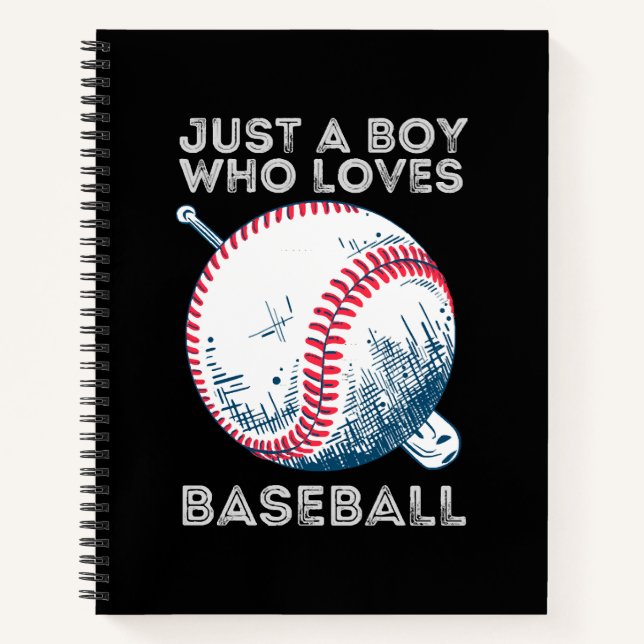 Cuaderno Solo un chico que ama el béisbol (Anverso)