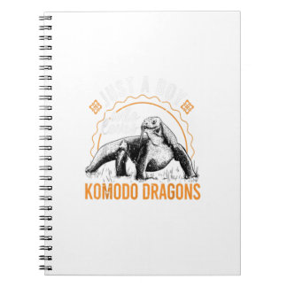 Cuaderno Solo un chico que ama el dragón Komodo