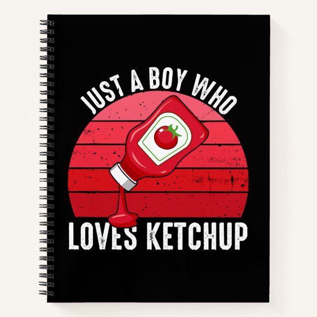 Cuaderno Solo un chico que ama la salsa de tomate (Anverso)