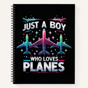 Cuaderno Solo un chico que ama los aviones