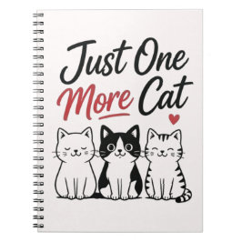 Cuaderno Solo un gato más Cita divertida para amantes de ga