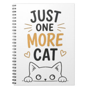 Cuaderno Solo un gato más Diseño divertido para amantes de