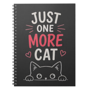 Cuaderno Solo un Gato Más Diseño Divertido para Amantes de