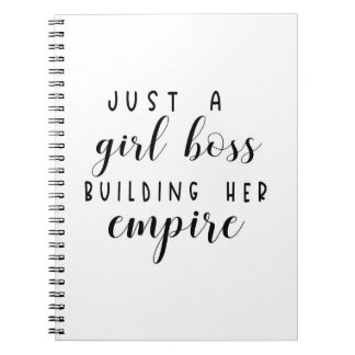 Cuaderno Sólo un jefe chica construyendo su imperio
