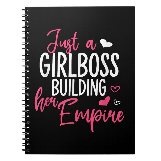 Cuaderno Sólo un jefe chica construyendo su imperio mujeres (Frente)