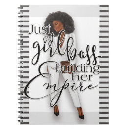 Cuaderno Sólo un jefe Chica construyendo su portátil Imperi