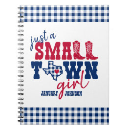 Cuaderno Sólo un pequeño Chica de pueblo - Texas