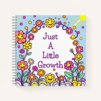Cuaderno Sólo un poco de autoreflexión floral del crecimien