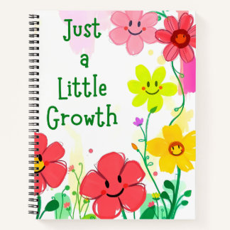 Cuaderno Sólo un poco de crecimiento - Floral