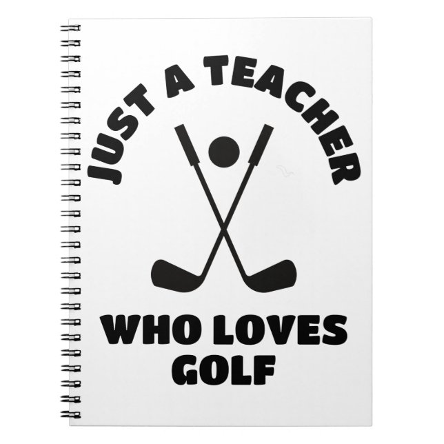 Cuaderno Sólo un profesor que ama el golf (Frente)