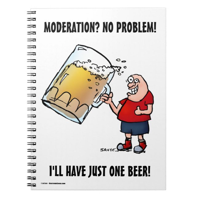 Cuaderno Solo un tipo de cerveza GRANDE (Frente)