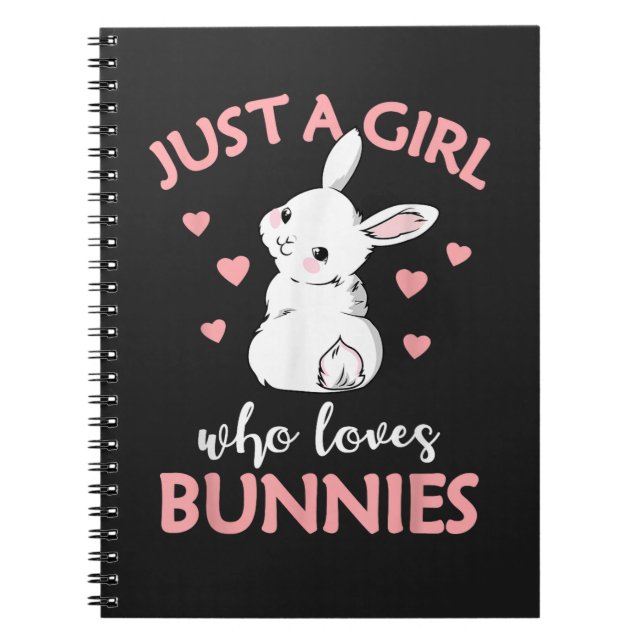 Cuaderno Sólo Una Chica Que Ama Conejos (Frente)