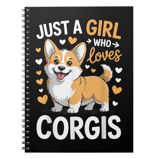 Cuaderno Solo una chica que ama Corgis (Frente)