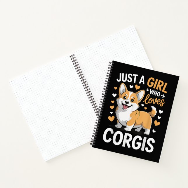 Cuaderno Solo una chica que ama Corgis (Interior)