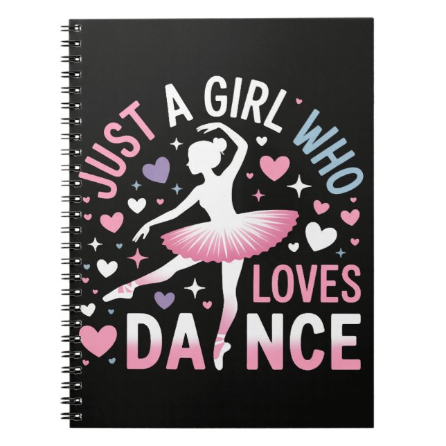 Cuaderno Sólo una chica que ama el baile (Frente)