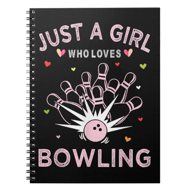 Cuaderno Solo Una Chica Que Ama El Boliche (Frente)
