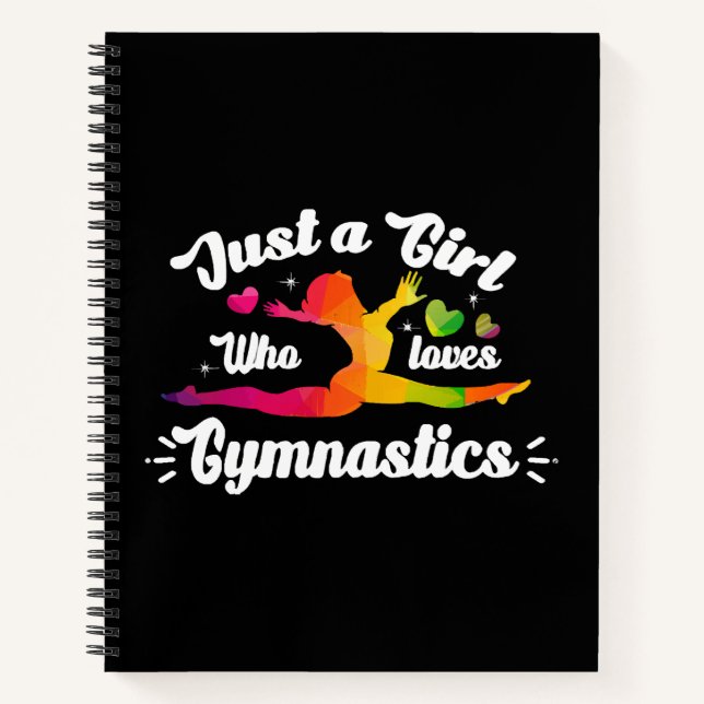 Cuaderno Sólo una chica que ama la gimnasia (Anverso)
