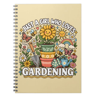 Cuaderno Sólo Una Chica Que Ama La Jardinería Para Madres D